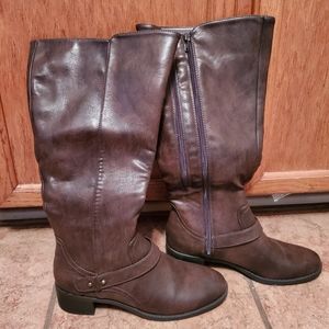 Tall brown boots